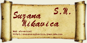 Suzana Mikavica vizit kartica